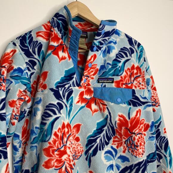 Patagonia Synchilla Snap-T Fleece Pullover Hawaiian Manoa Dusk Blue Small Rare - Picture 4 of 16